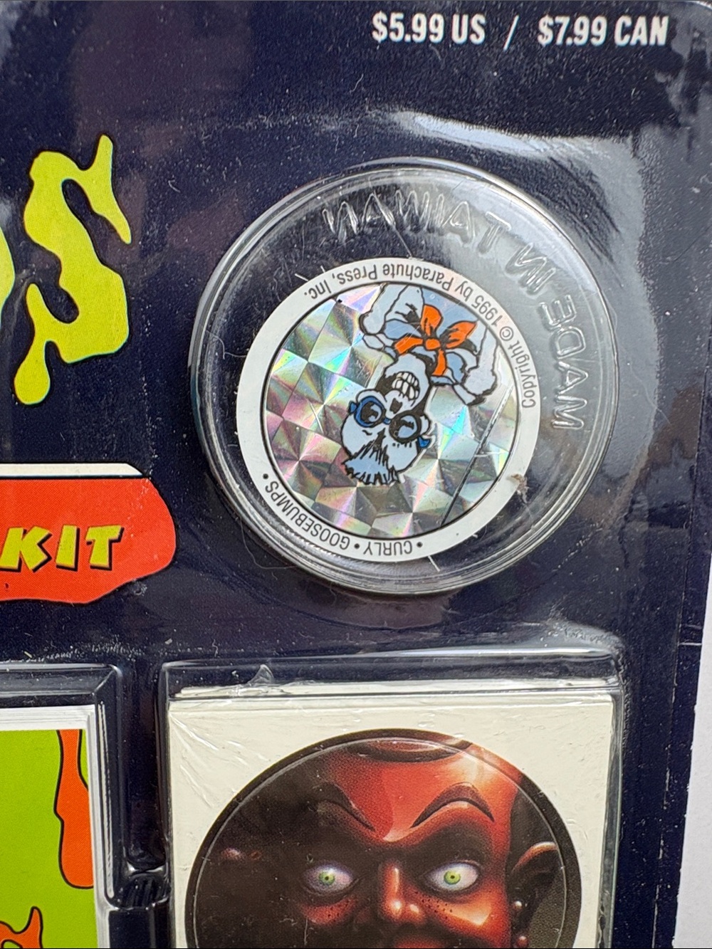 Scholastic Goosebumps Collector's Caps Collecting Kit 1995 R.L. Stine - Picture 6 of 10